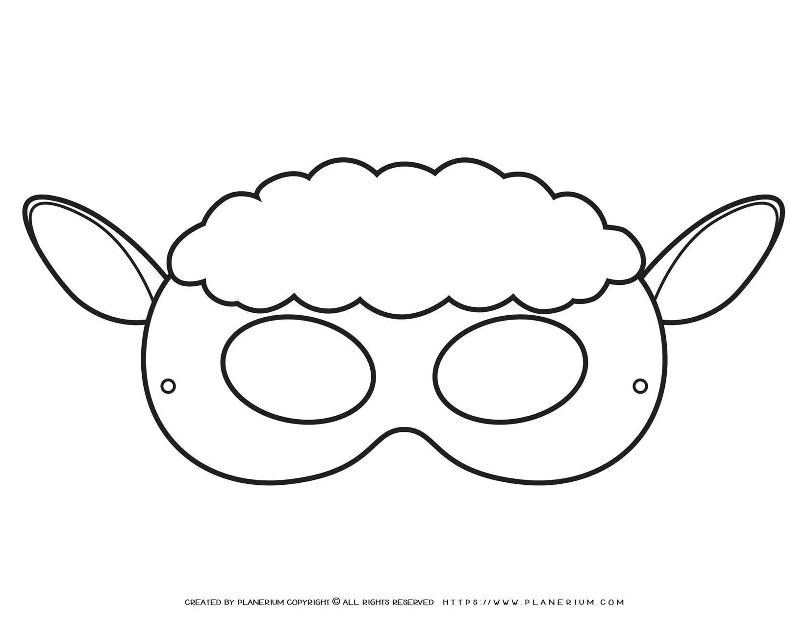 animal masks - sheep eye mask | planerium